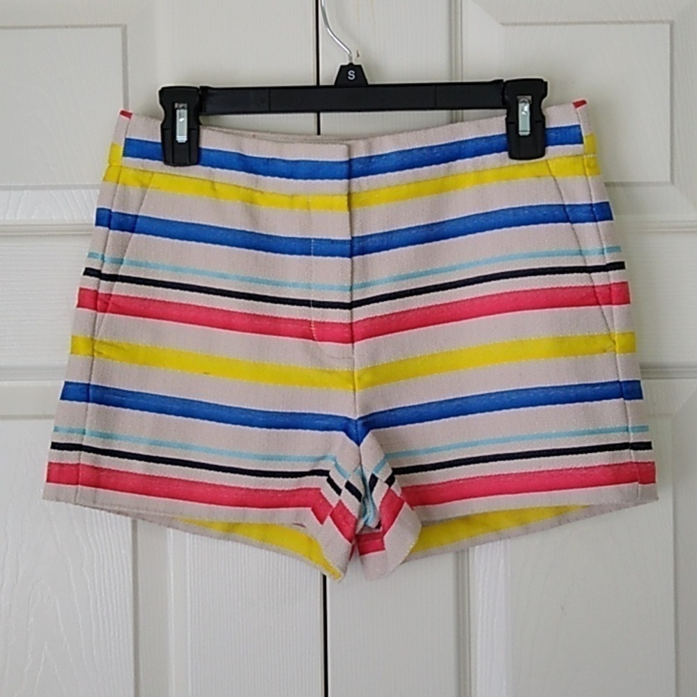 J.Crew Colorful Jacquard Striped Shorts Size - 2 - Picture 2 of 14